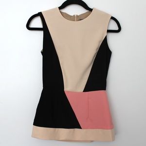 Hunter Bell Colorblock Peplum Top